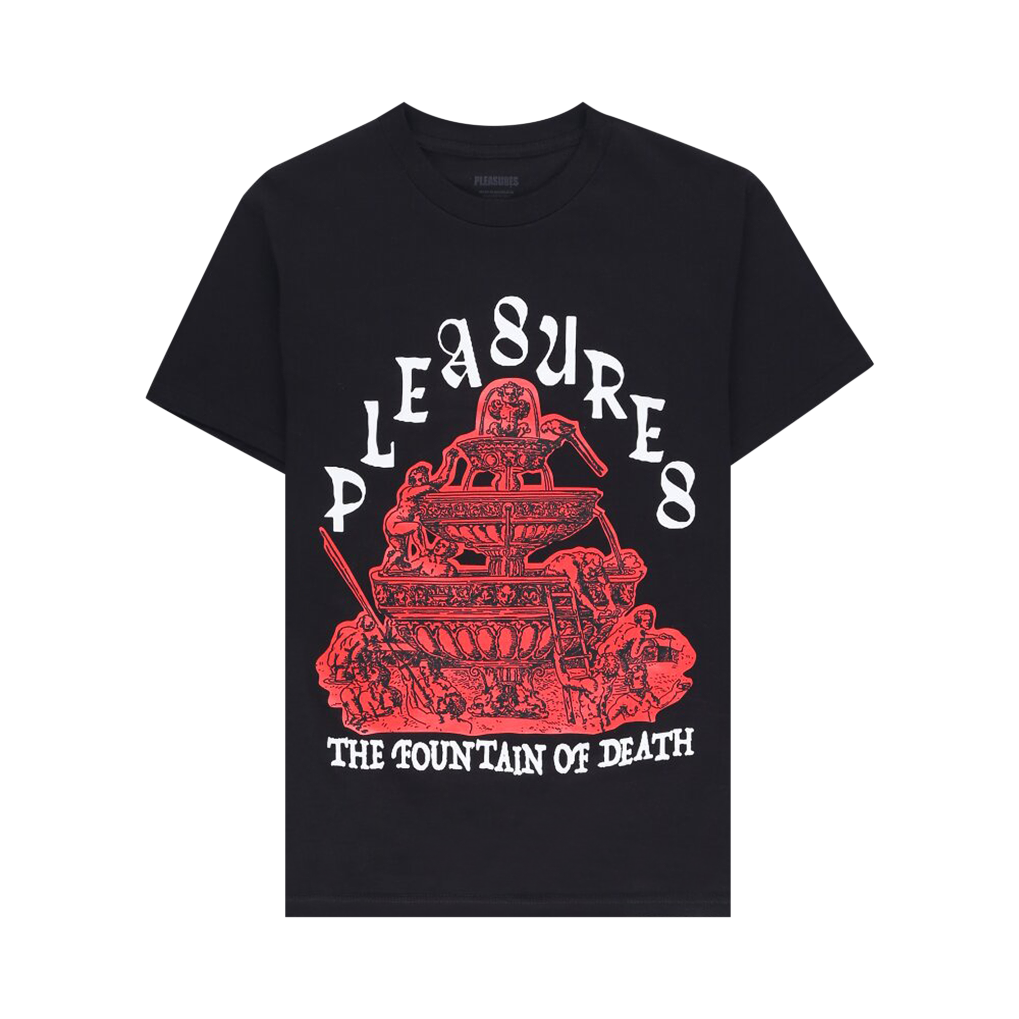 Pre-owned Pleasures Fountain T-shirt 'black'