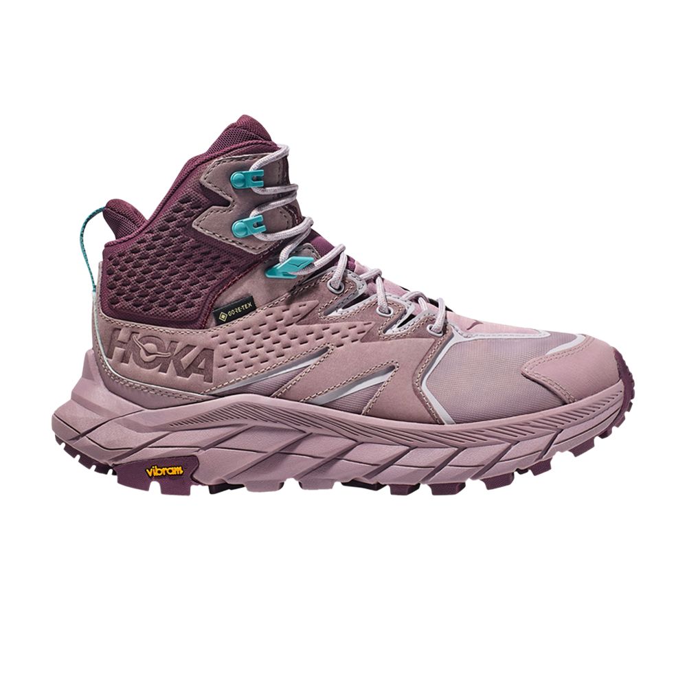 Pre-owned Hoka Wmns Anacapa Mid Gore-tex 'elderberry Grape Wine' In Purple