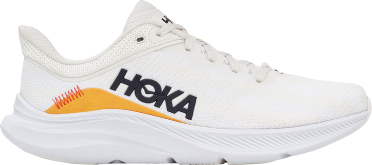 HOKA Solimar 'Blanc de Blanc Orange' | White | Men's Size 8.5