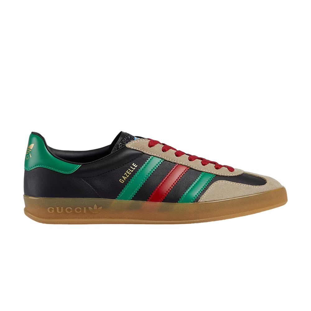 Pre-owned Gucci Adidas X  Gazelle 'black Green Red'