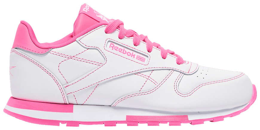 Buy Classic Leather Big Kid 'White Atomic Pink' GX5606 GOAT