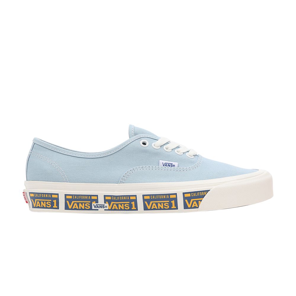 Pre-owned Vans Authentic 44 Dx 'anaheim Factory - Vanity Plate Light Blue'