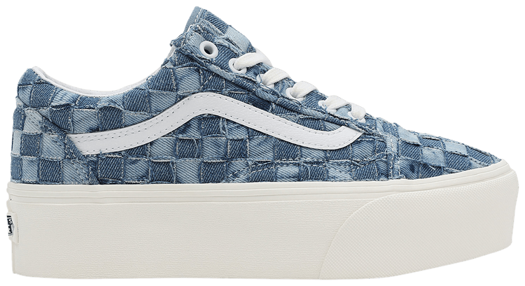 Buy Old Skool Stackform Woven Denim VN0A7Q5MB6A GOAT UK