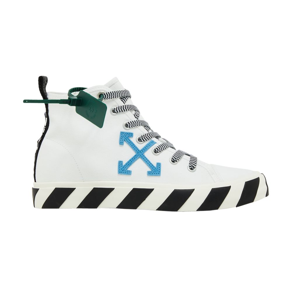 Pre-owned Off-white Vulcanized Mid 'white Blue' | Men's Size 41