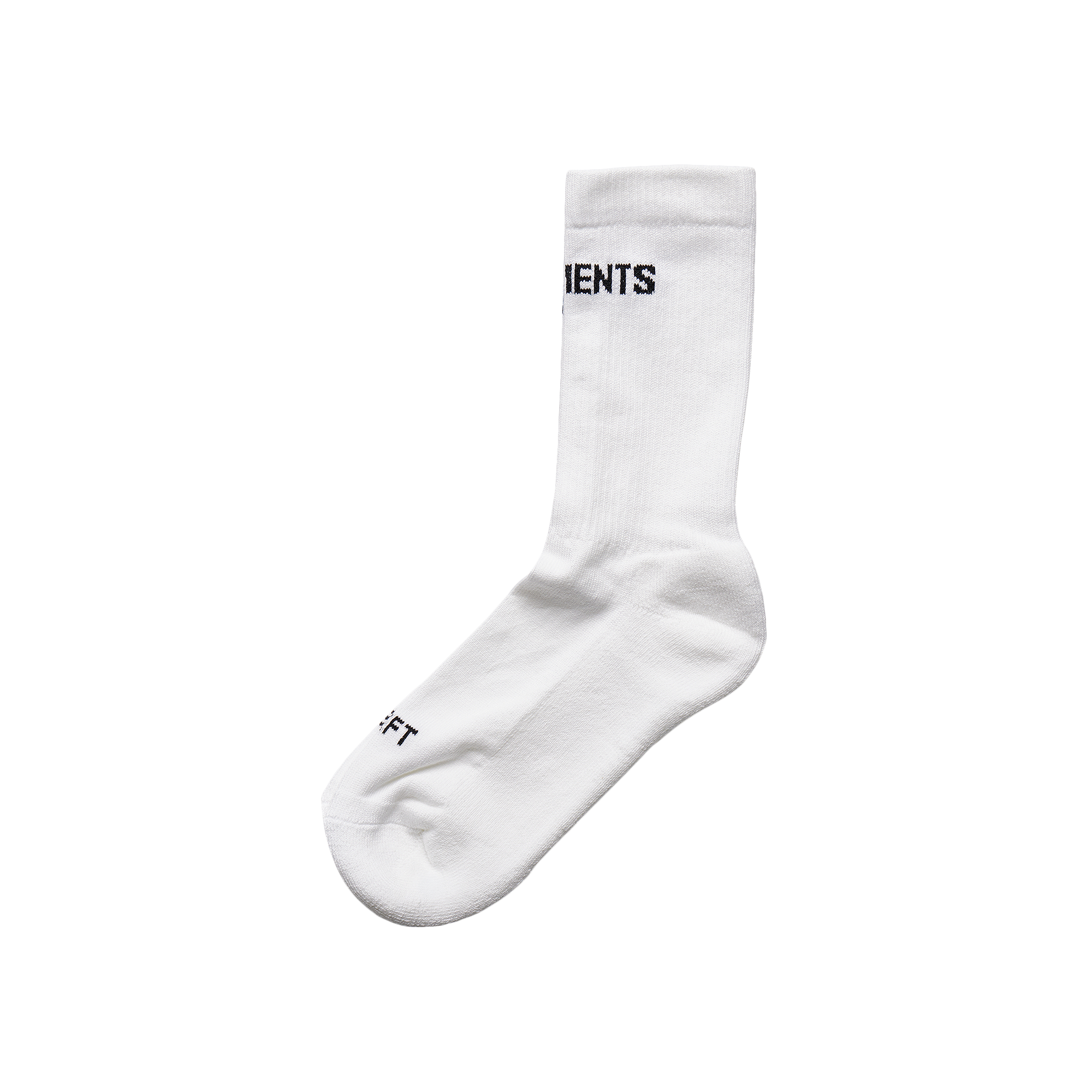 Pre-owned Vetements Logo Socks 'white'
