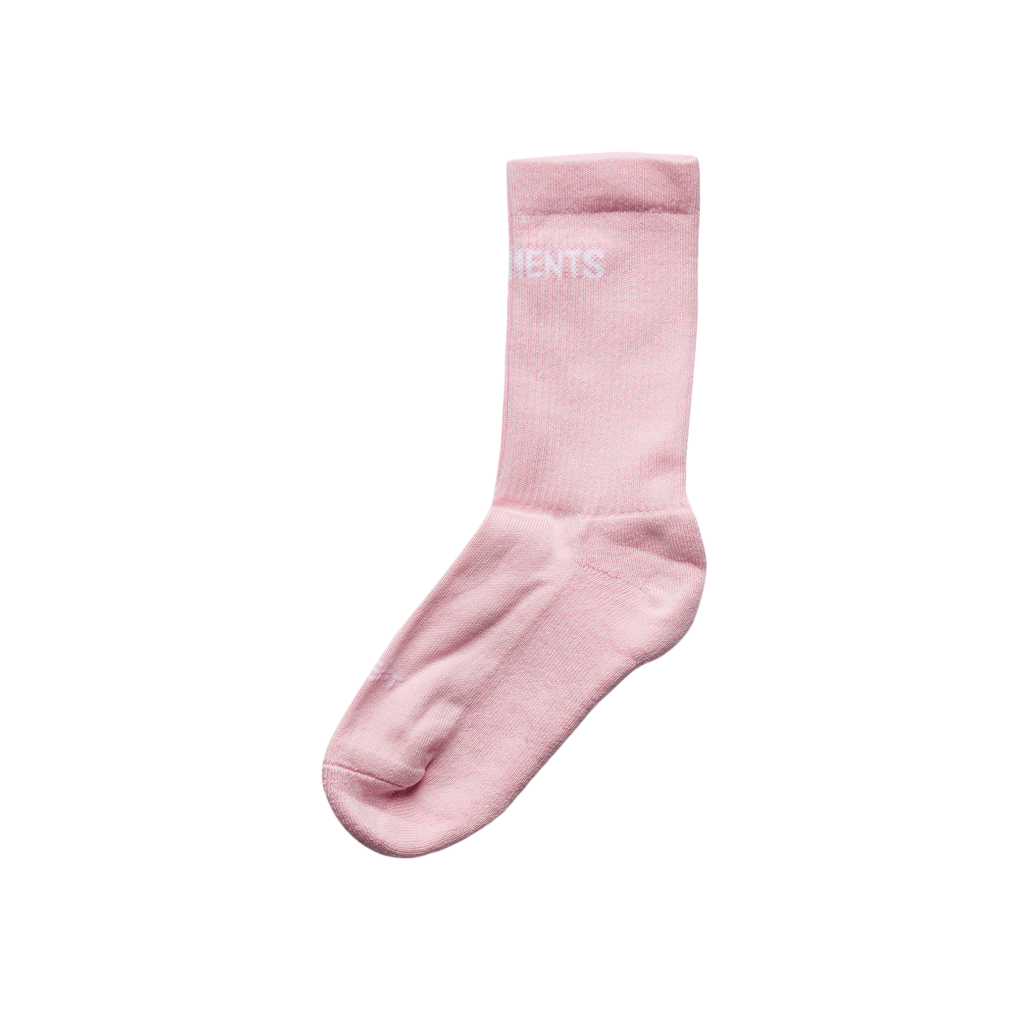 Pre-owned Vetements Logo Socks 'baby Pink'