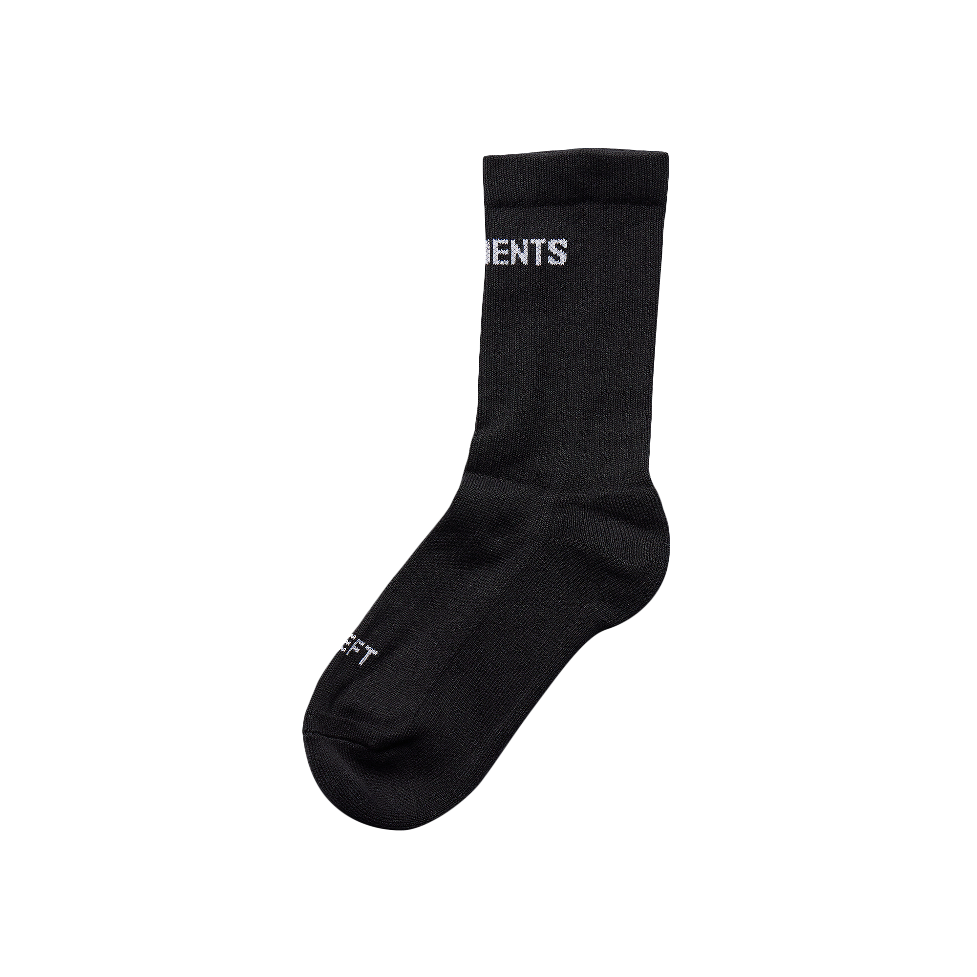 Pre-owned Vetements Logo Socks 'black'
