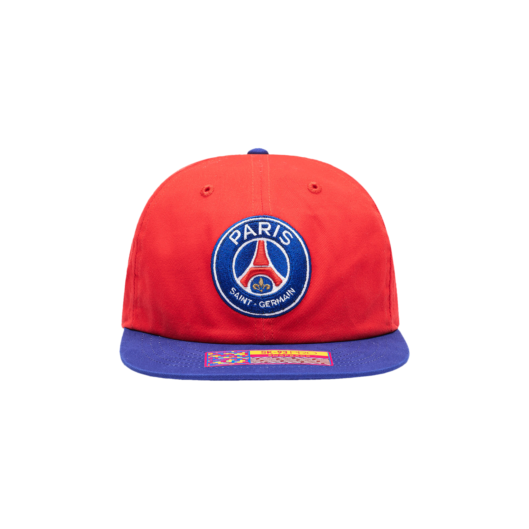 Pre-owned Paris Saint-germain X Fan Ink Snapback Front Patch 1970 Back Embroidered Hat 'red/blue'