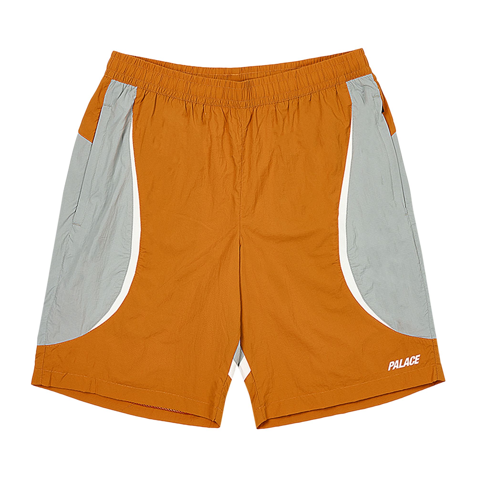 Pre-owned Palace Run It Short 'jaffa/grey' In Orange