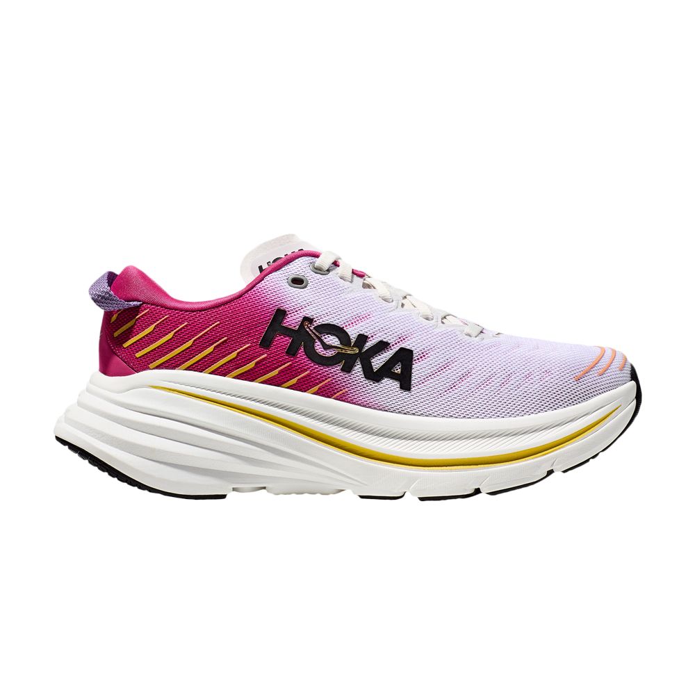 Pre-owned Hoka One One Wmns Bondi X 'pink Yarrow' In White