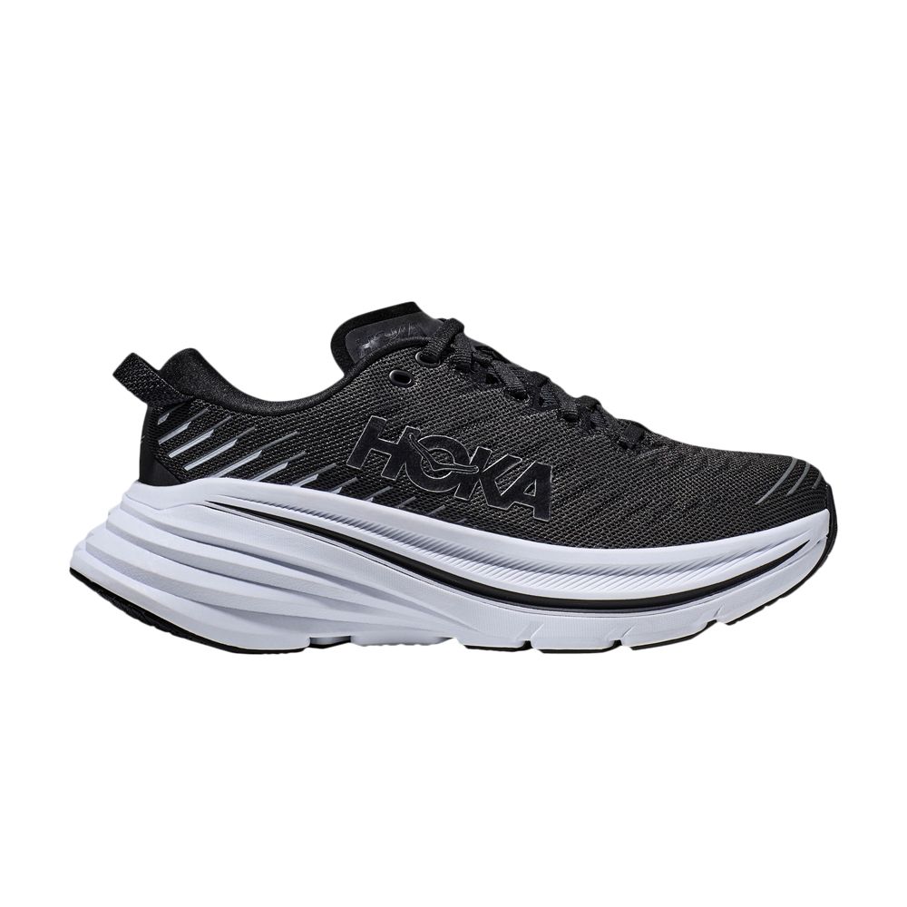 Pre-owned Hoka One One Wmns Bondi X 'black White'