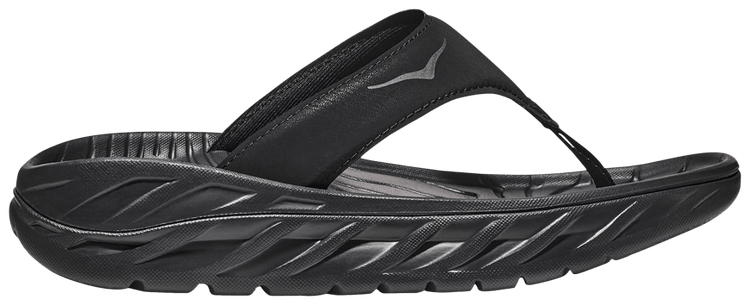 HOKA Wmns Ora Recovery Flip Slide Black Dark Gull Grey