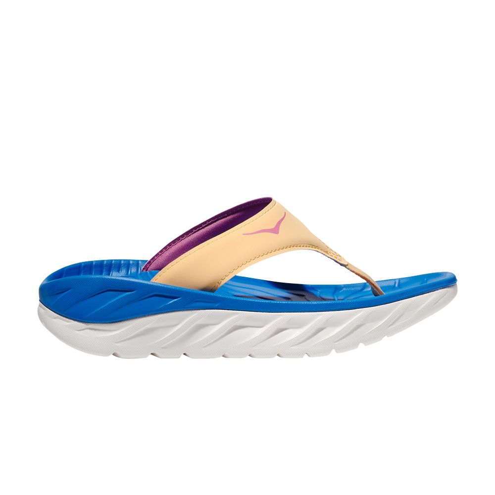 Pre-owned Hoka One One Wmns Ora Recovery Flip Slide 'impala Coastal Sky' In Blue