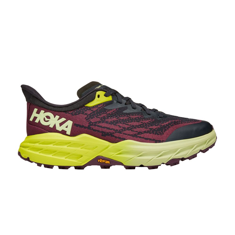 Pre-owned Hoka One One Wmns Speedgoat 5 'blue Graphite Evening Primrose'