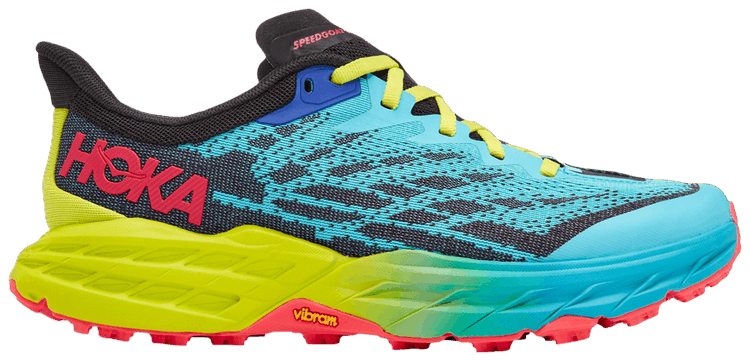 HOKA Wmns Speedgoat 5 Scuba Blue Green Glow