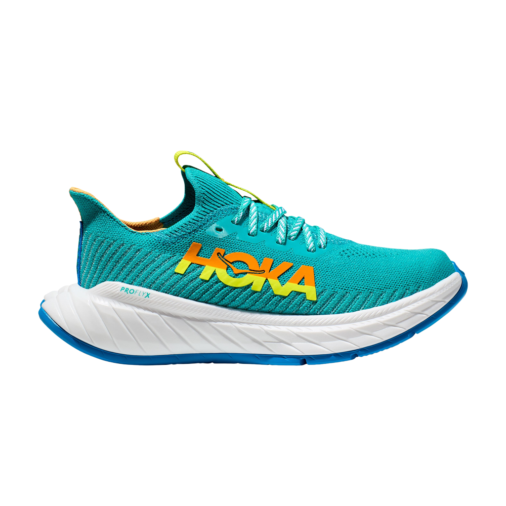 Pre-owned Hoka One One Wmns Carbon X 3 'ceramic Evening Primrose' In Blue