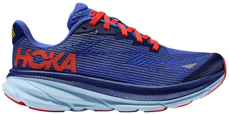 HOKA Clifton 9 Kids Bellwether Blue