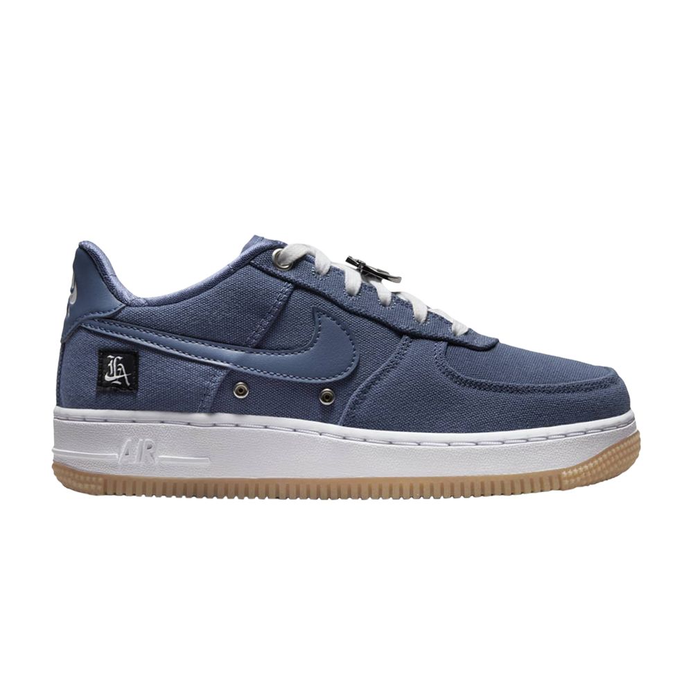 Pre-owned Nike Air Force 1 Low Gs ' Coast Pack - West Coast' | Blue | Kid's Size 7