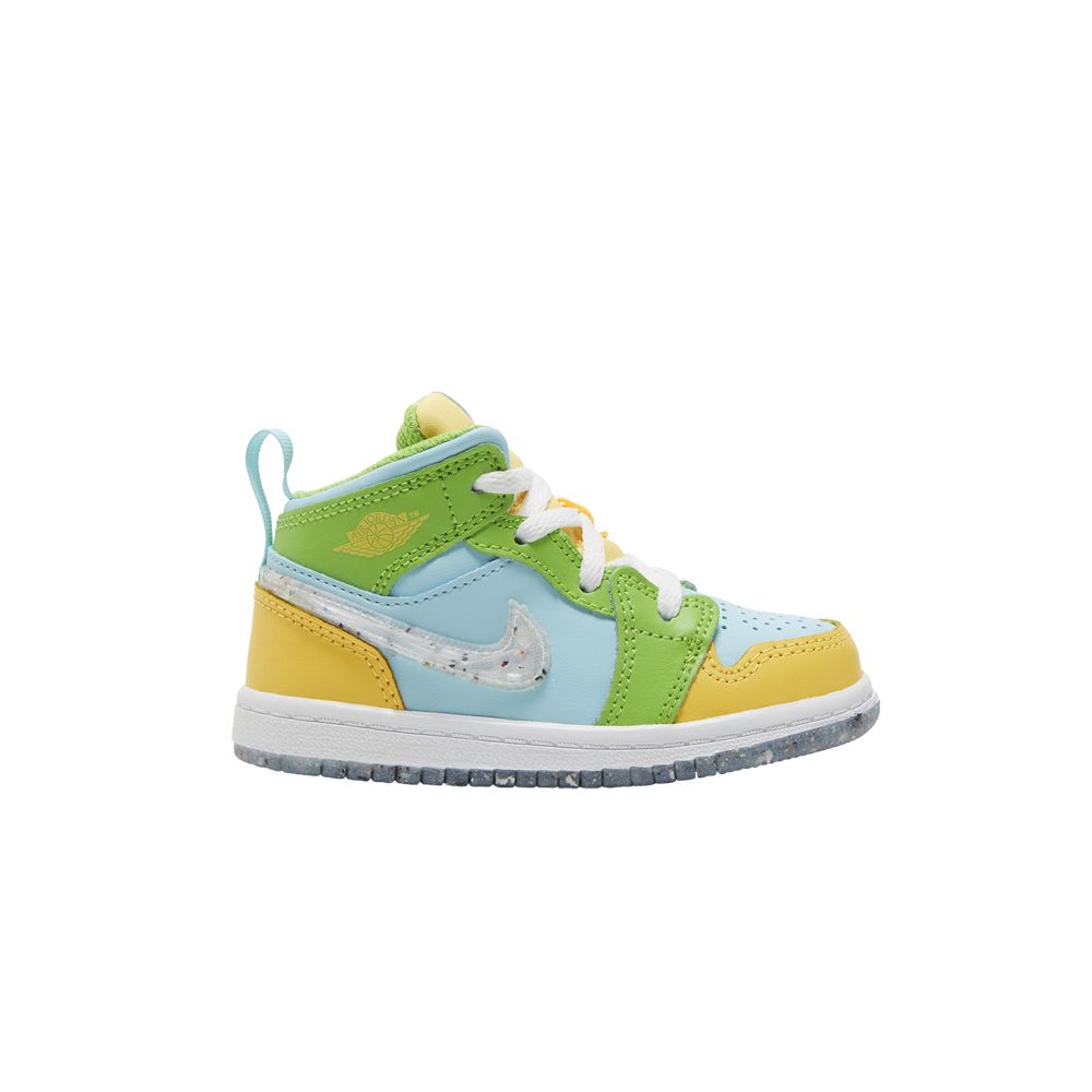 Air Jordan 1 Mid SE TD 'Recycled Grind' | Blue | Infant Size 6