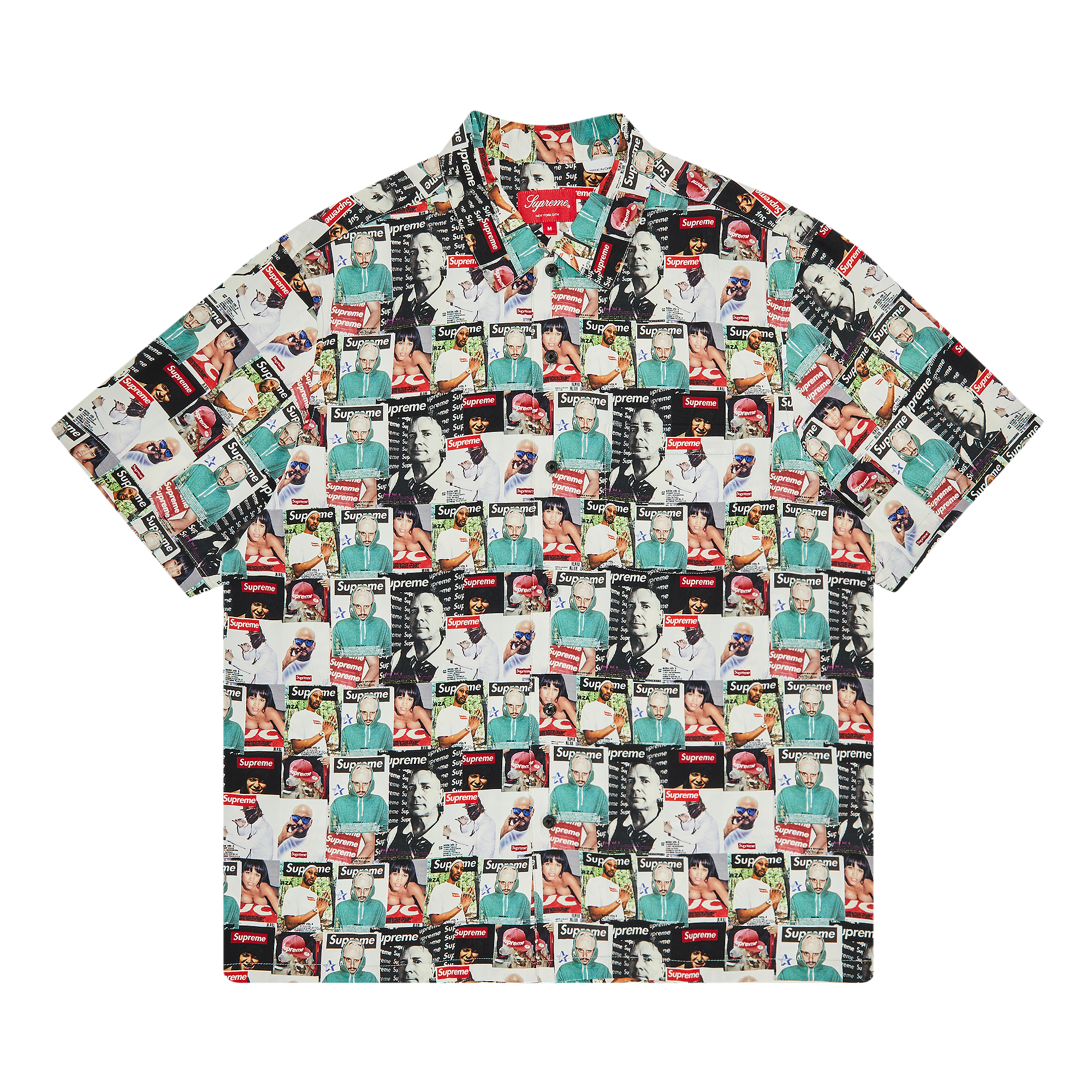 Pre-owned Supreme Magazine Short-sleeve Shirt 'multicolor' In Multi-color