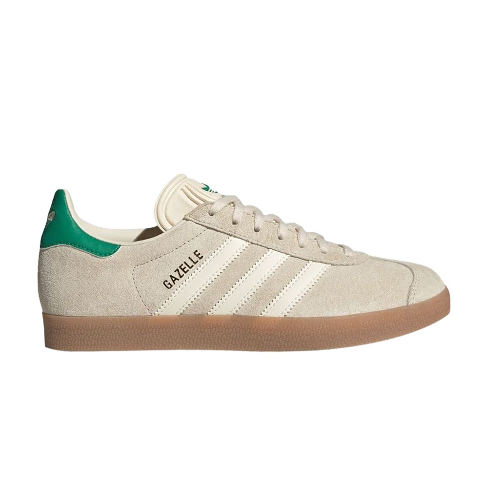 Pre-owned Adidas Originals Wmns Gazelle 'wonder White Green' In Cream