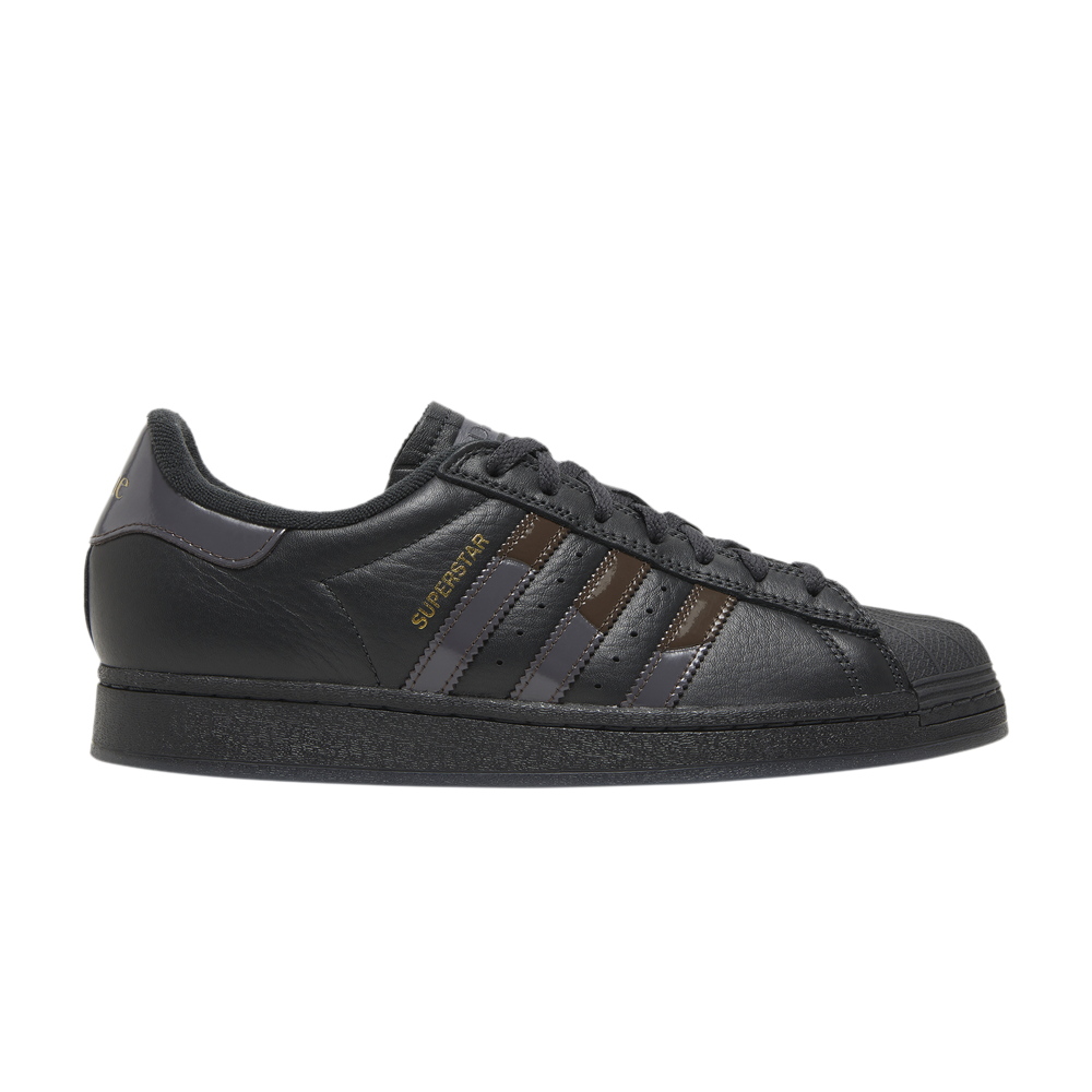 Pre-owned Adidas Originals Dime X Superstar Adv 'carbon Brown' In Black