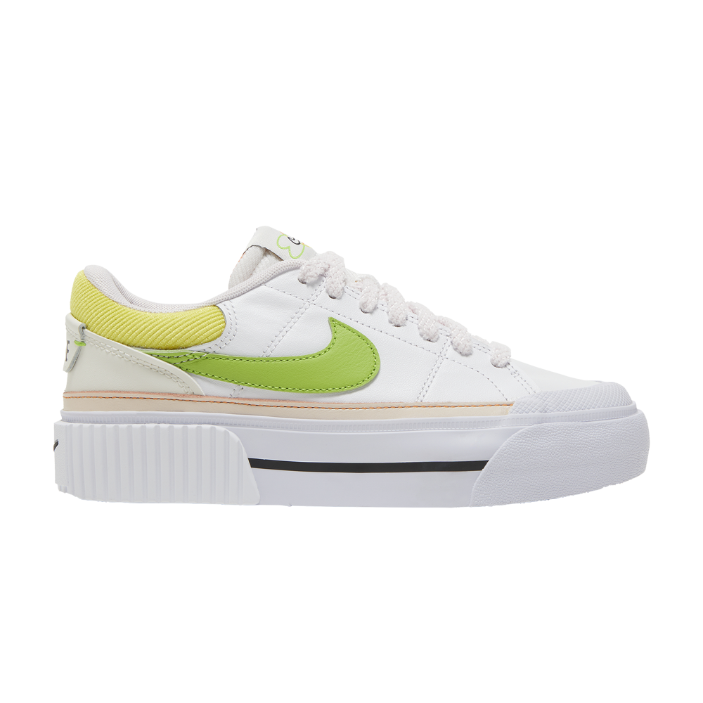 Pre-owned Nike Wmns Court Legacy Lift 'feel Love' In White