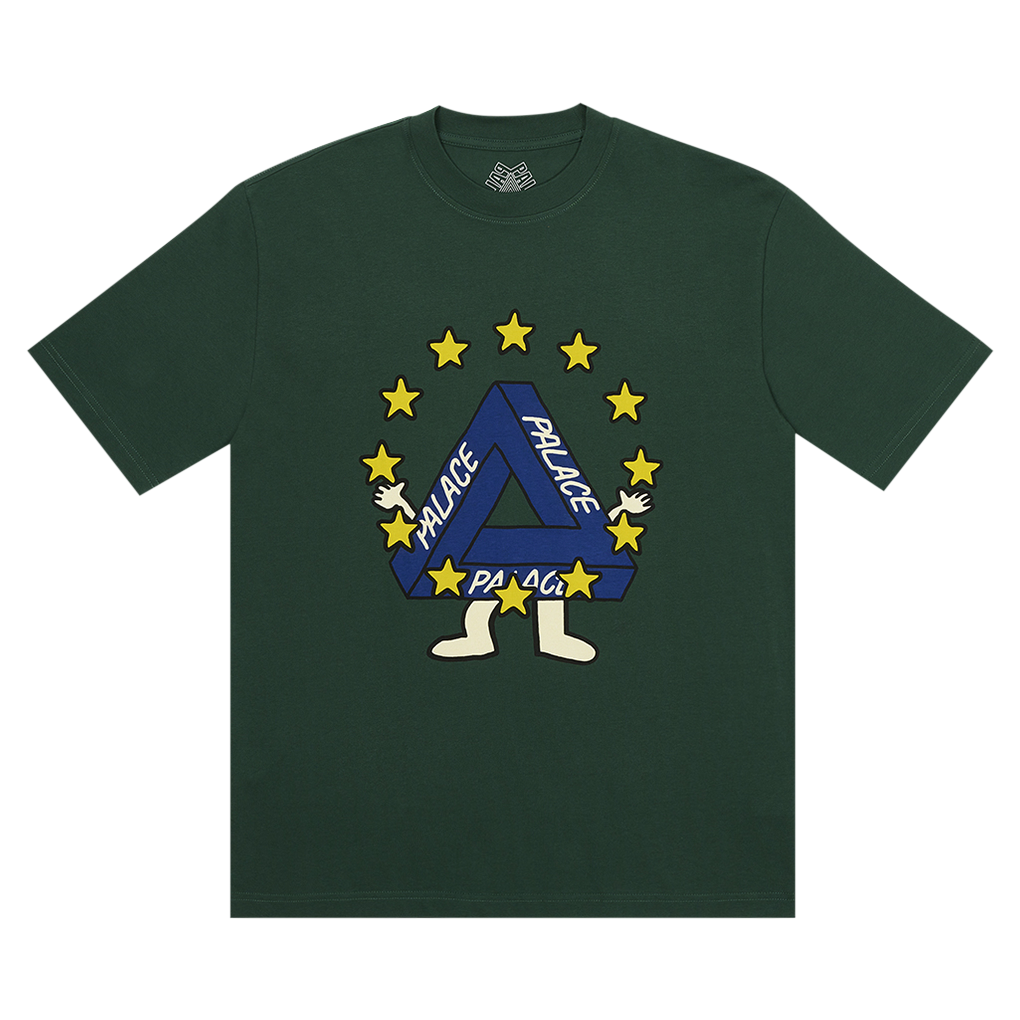 Pre-owned Palace Missing Eu T-shirt 'huntsman' In Green