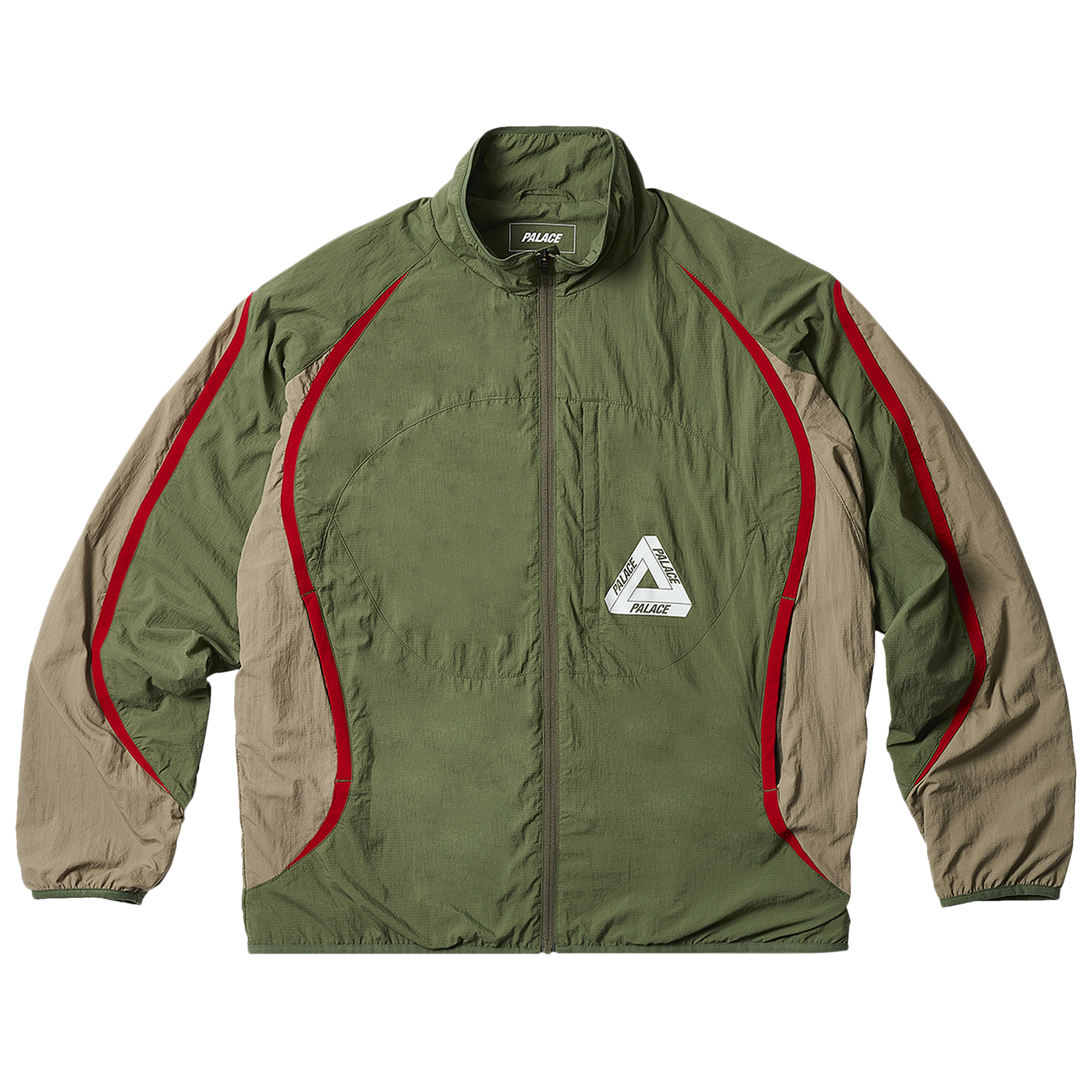 Pre-owned Palace Run It Jacket 'olive/khaki' In Green