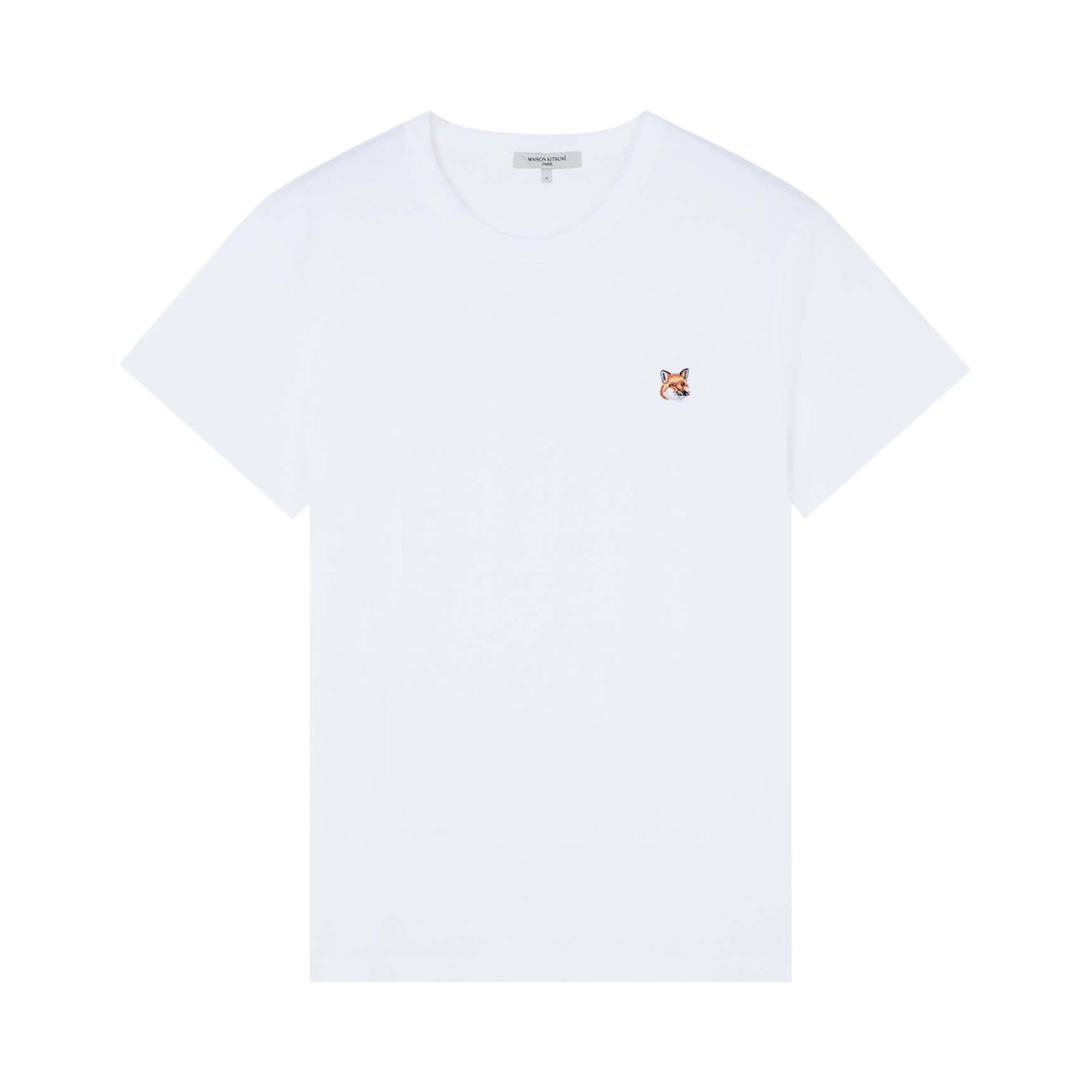 Pre-owned Maison Kitsuné Fox Head Patch Classic Tee 'white'