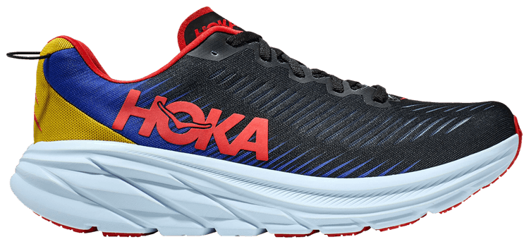 HOKA Rincon 3 Black Dazzling Blue