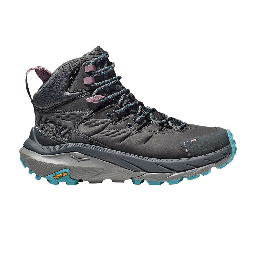 Pre-owned Hoka Wmns Kaha 2 Gore-tex 'castlerock Coastal Shade' In Grey