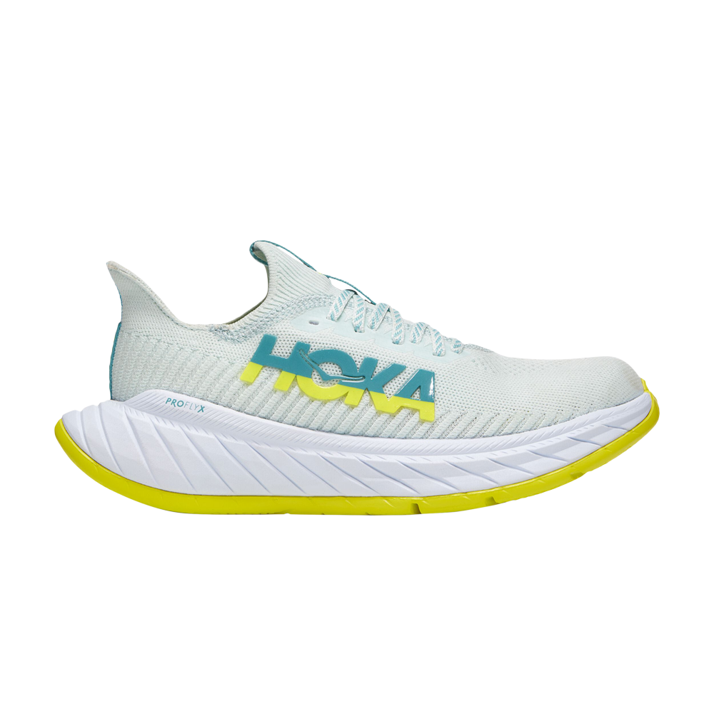 Pre-owned Hoka One One Wmns Carbon X 3 'billowing Sail Evening Primrose' In White