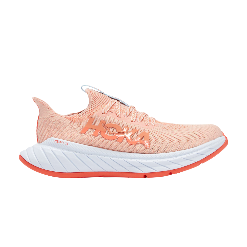 Pre-owned Hoka One One Wmns Carbon X 3 'peach Parfait' In Pink