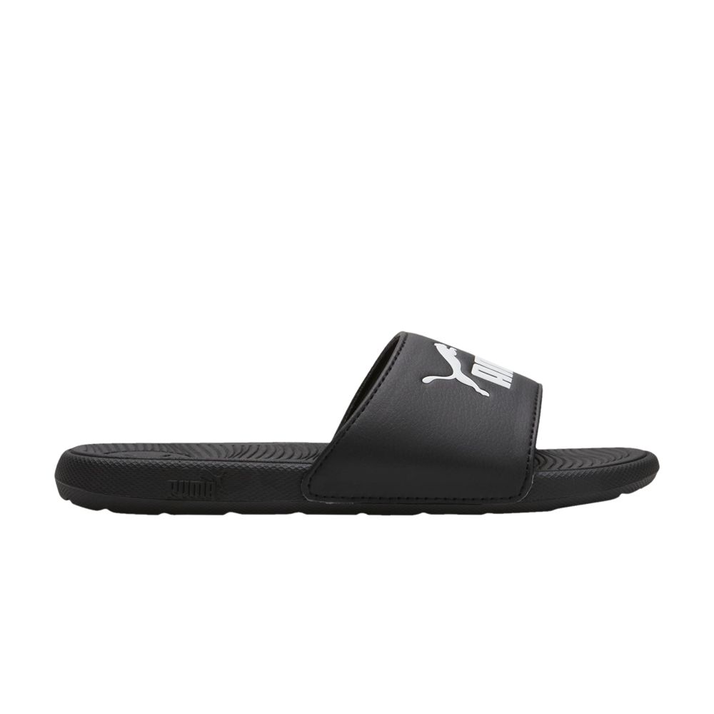 Pre-owned Puma Cool Cat 2.0 Slides Big Kid 'black White' | Kid's Size 5