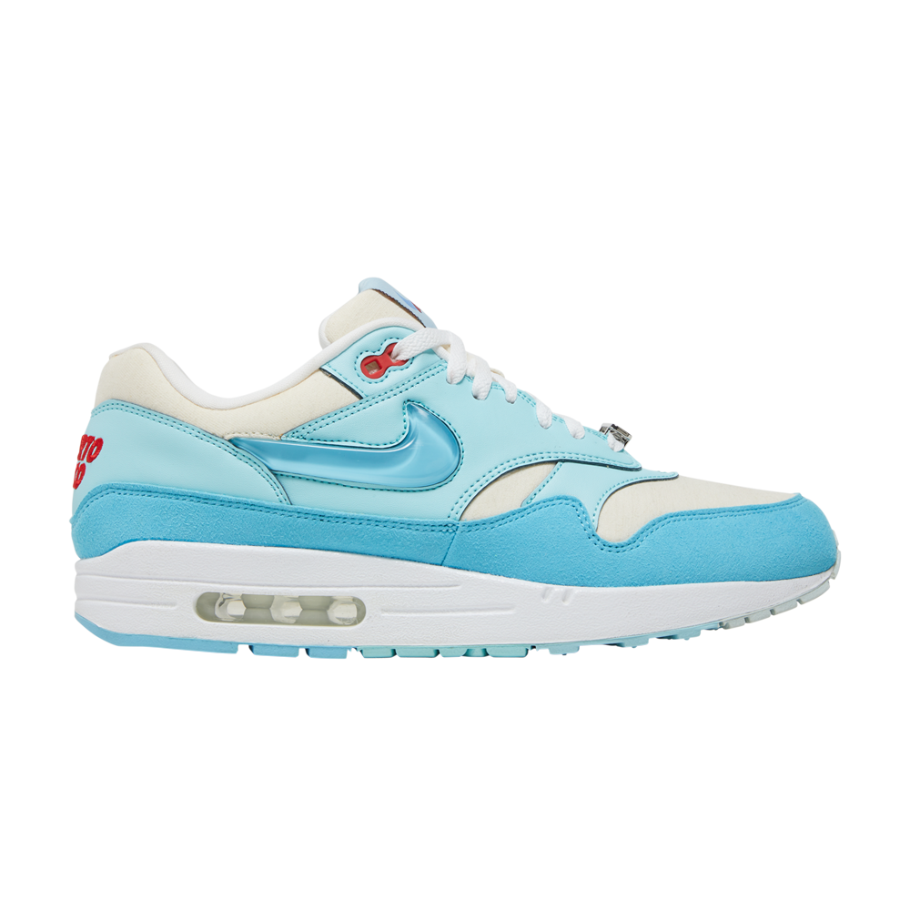 Pre-owned Nike Air Max 1 'puerto Rico Day - Blue Gale'