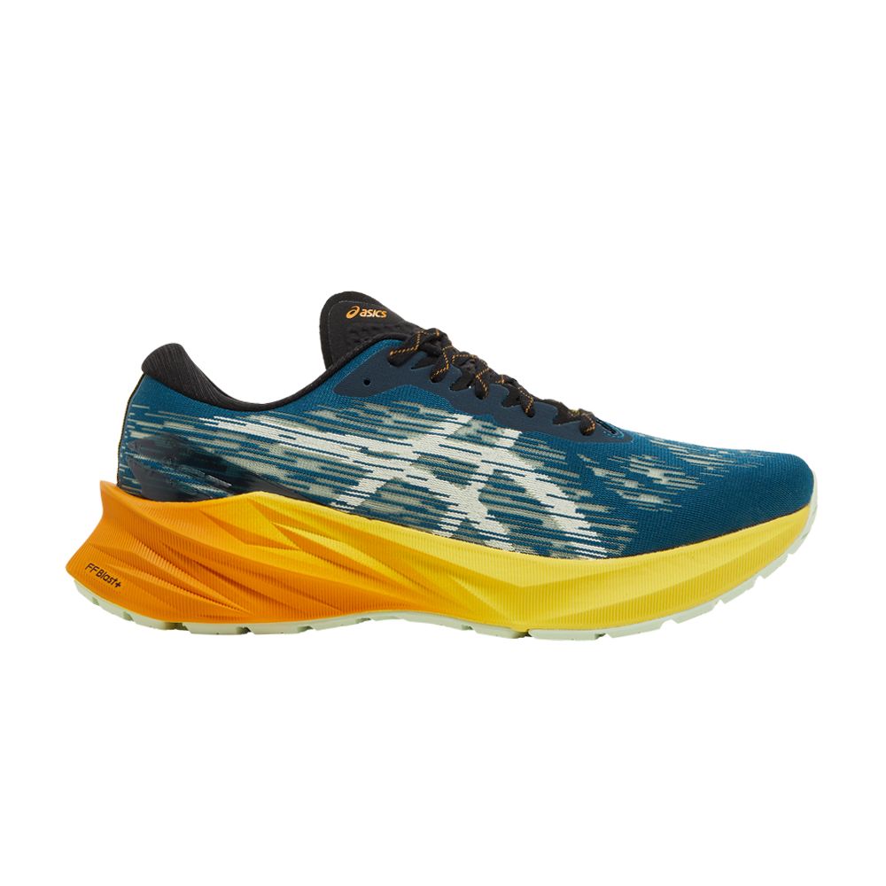 Pre-owned Asics Novablast 3 Tr 'nature Bathing - Golden Yellow' In Blue
