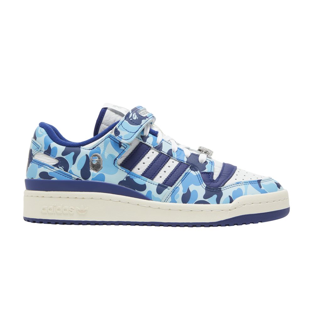 Pre-owned Adidas Originals Bape X Forum Low 84 '30th Anniversary - Blue'