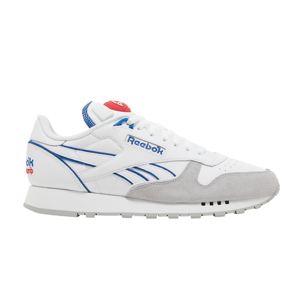 Pre-owned Reebok Classic Leather Pump 'vector Blue' In White