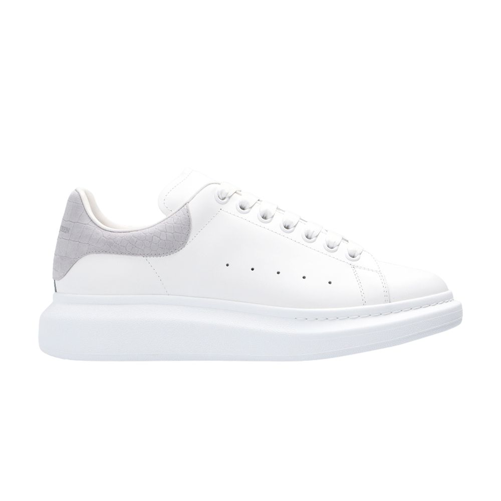 Pre-owned Alexander Mcqueen Oversized Sneaker 'light Grey Crocodile' | White | Men's Size 40