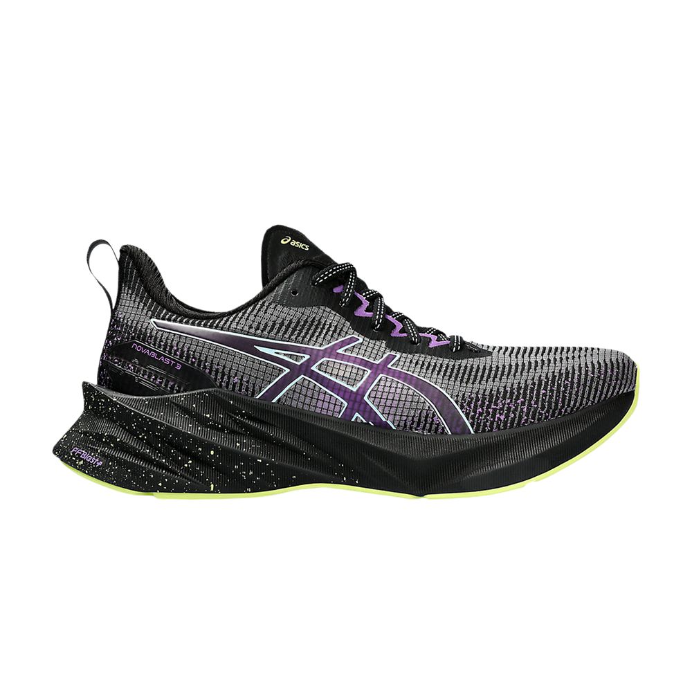 Pre-owned Asics Wmns Novablast 3 Le 'black Cyber Grape'