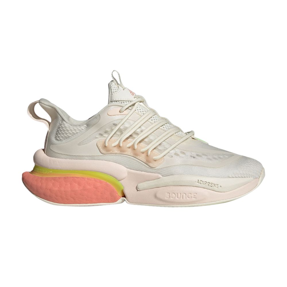 ADIDAS ORIGINALS WMNS ALPHABOOST V1 'OFF WHITE LUCID LEMON'