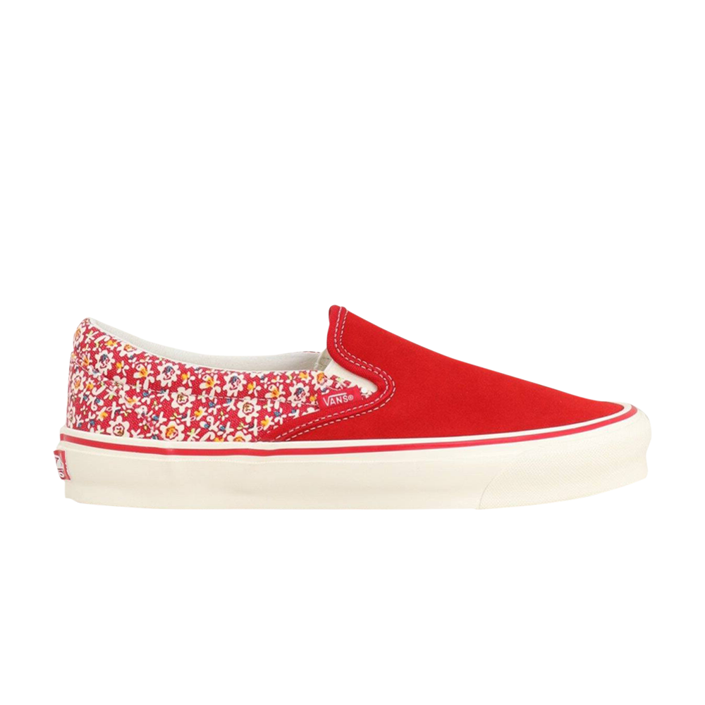 Pre-owned Vans Og Classic Slip-on Lx 'micro Daisy - Racing Red'