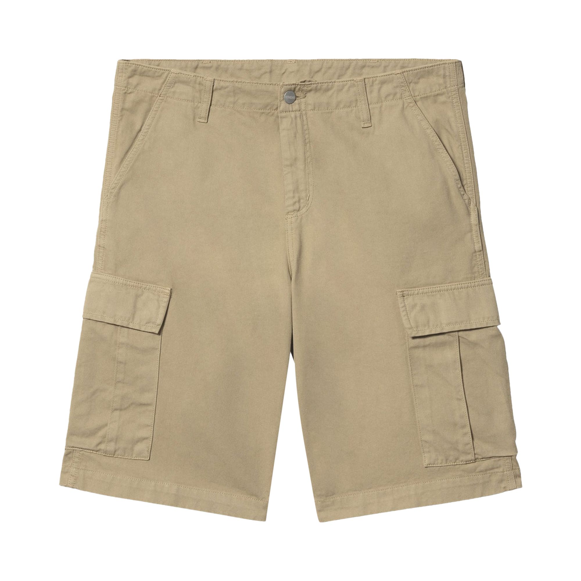 Pre-owned Carhartt Wip Regular Cargo Short 'ammonite Garment Dyed' In Tan
