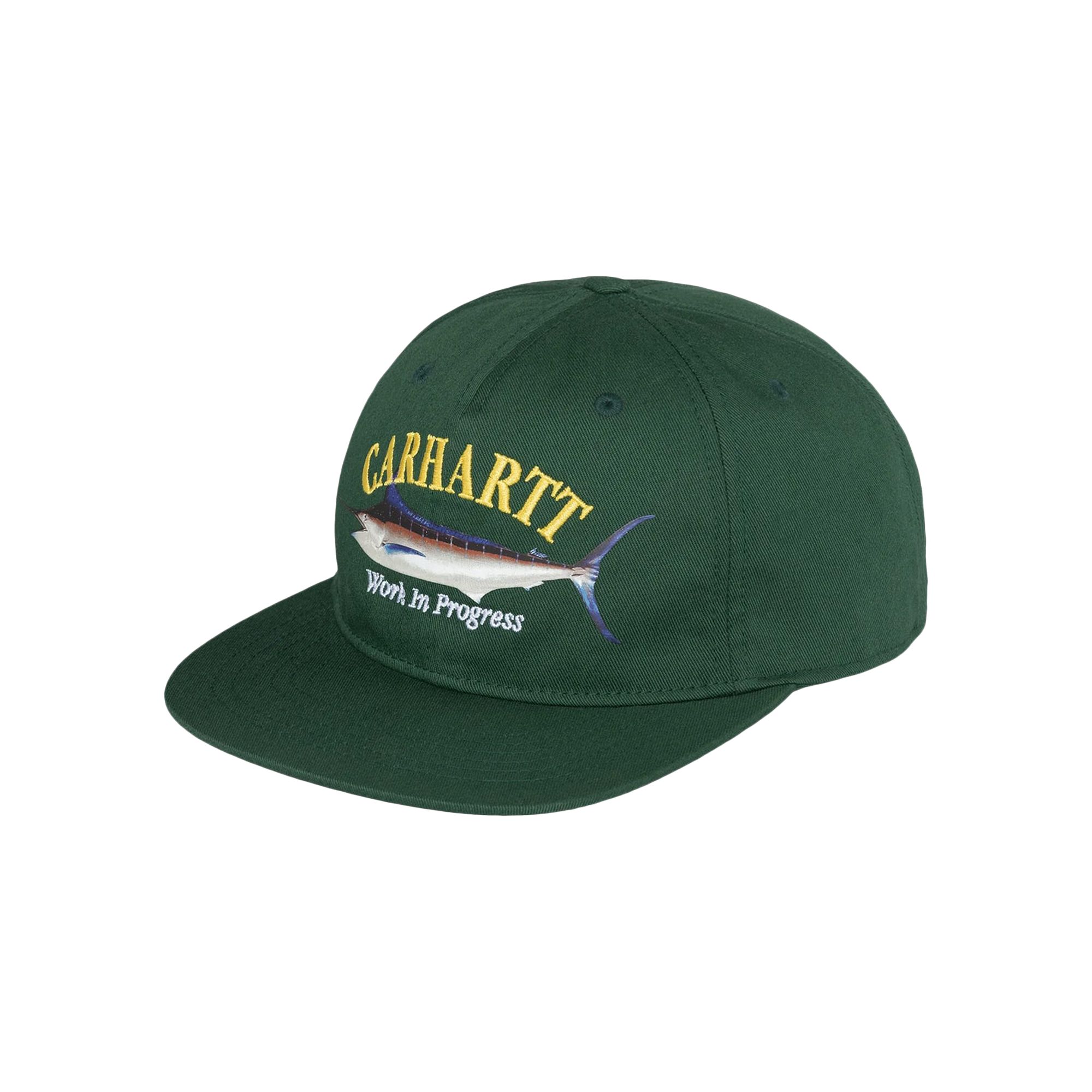 Pre-owned Carhartt Wip Marlin Cap 'treehouse' In Green
