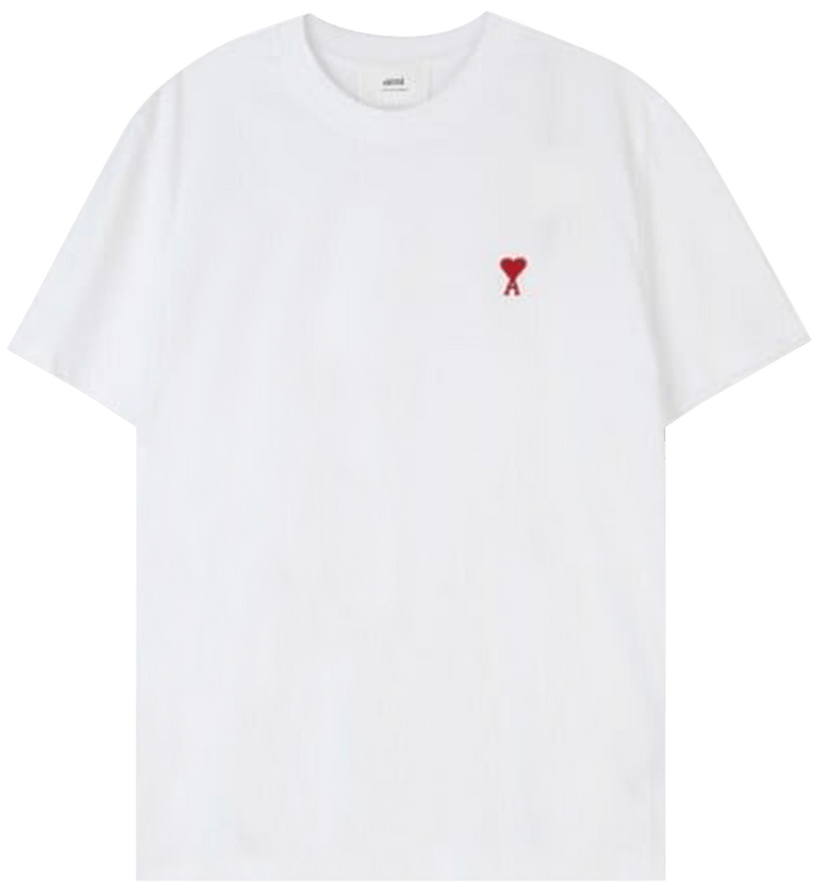 ★人気★AMI PARIS★Small Heart Logo Short-Sleeve white 17152095_43747629_600.jpg