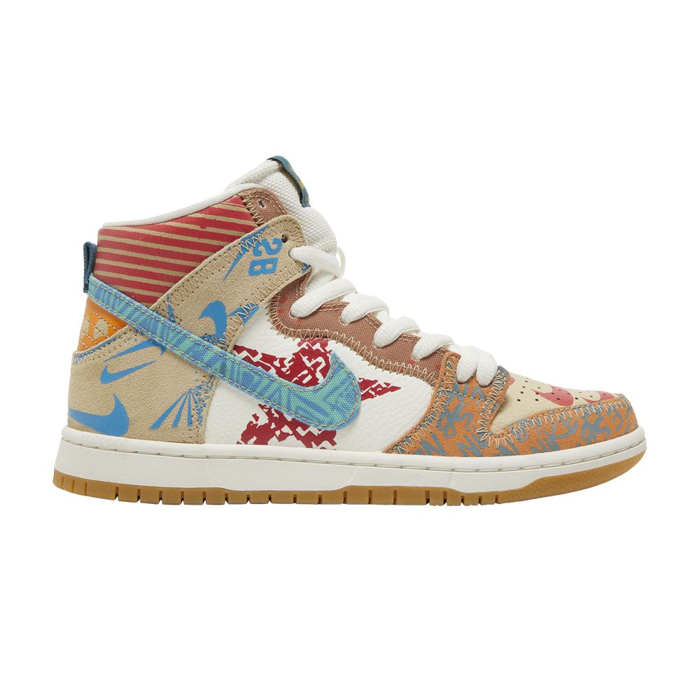 Nike Thomas Campbell x SB Dunk High 'What The' | Multi-Color | Men's Size 6