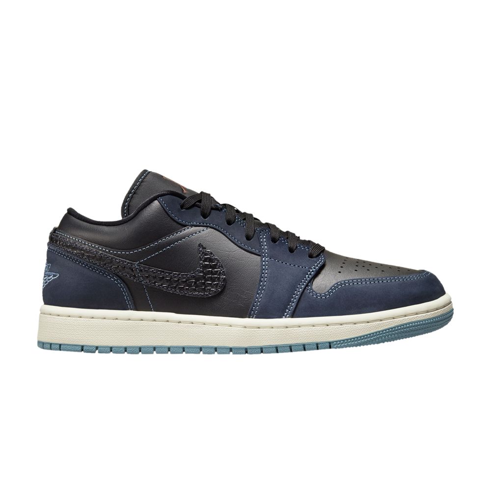 Pre-owned Air Jordan Wmns  1 Low Se 'black Dark Obsidian'