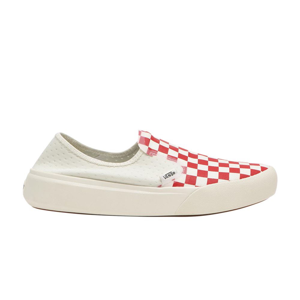 Pre-owned Vans Comfycush One Slip-on 'checkerboard - Racing Red'