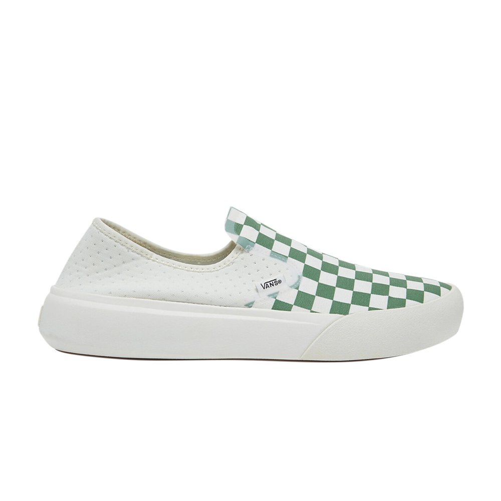 Pre-owned Vans Comfycush One Slip-on 'checkerboard - Green'